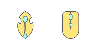 Game Character and Mouse Icon vector