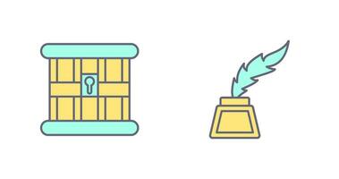 Jail and Inkwell Icon vector