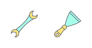 Spanner and Spatula Icon vector