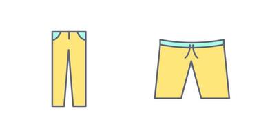 Pants and Shorts  Icon vector