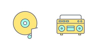 Music CD and Casette Icon vector