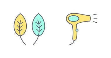 Herb and Hair removal Icon vector