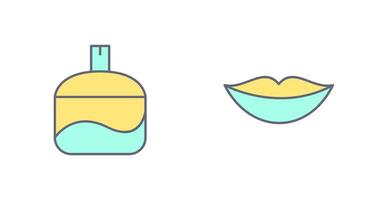 Fragrance and Lips Icon vector