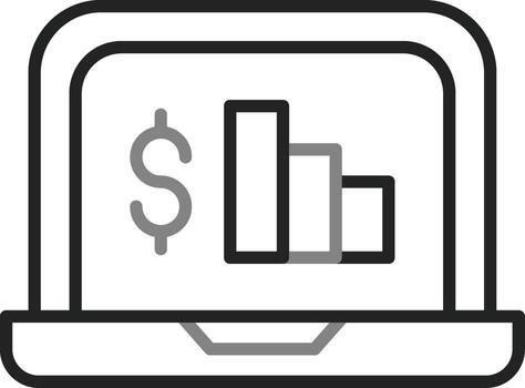 icono de vector de gráfico