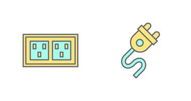 Socket and Plug Icon vector
