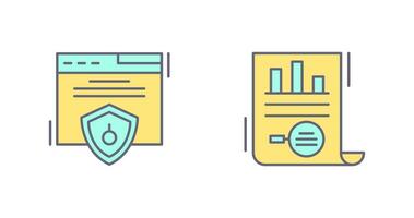 Web Security and Market Research Icon vector