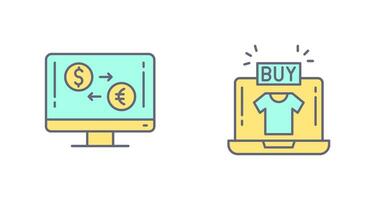 Currency Exchange and Buy Icon vector