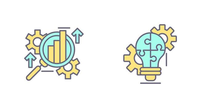 Analysis and Problem  Icon vector