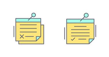 Note and Note Icon vector