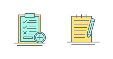 Medical Examination List and Check Up List Icon vector