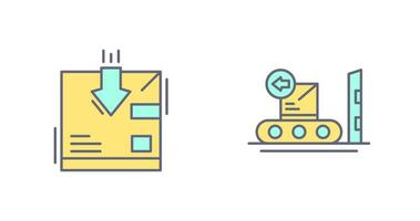 return and delivery Icon vector