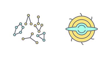 constellation and blackhole Icon vector
