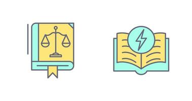 Law and Electricity Icon vector