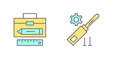 Geometry and Gear Icon vector