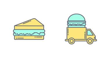 Sandwich and Fast Food Icon vector