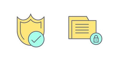Protection and Data Security Icon vector