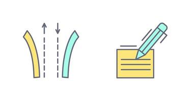 Way and Pen Icon vector