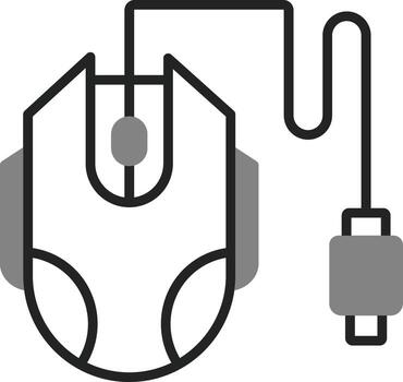 icono de vector de ratón de computadora