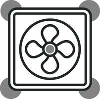 icono de vector de ventilador