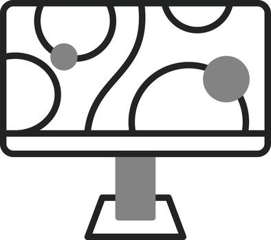 monitor de icono de vector