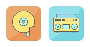 Music CD and Casette Icon vector