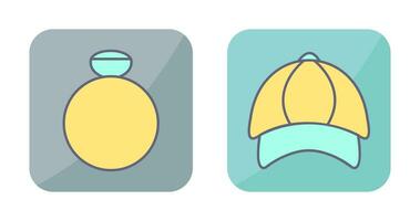 Ring and P Cap Icon vector