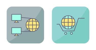 Internet Connectivity and Global Icon vector