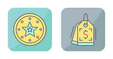 Recommended and Price Tag Icon vector