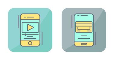 Video and Payment Method Icon vector