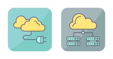 Cable and Server Icon vector