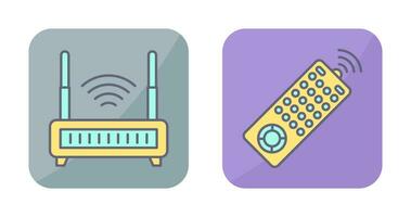 Remote and Antina Icon vector