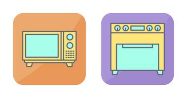 Microwave and Oven Icon vector