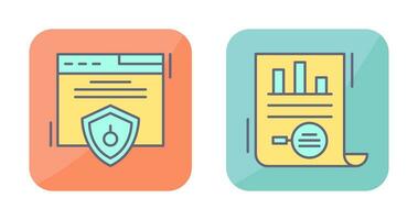 Web Security and Market Research Icon vector