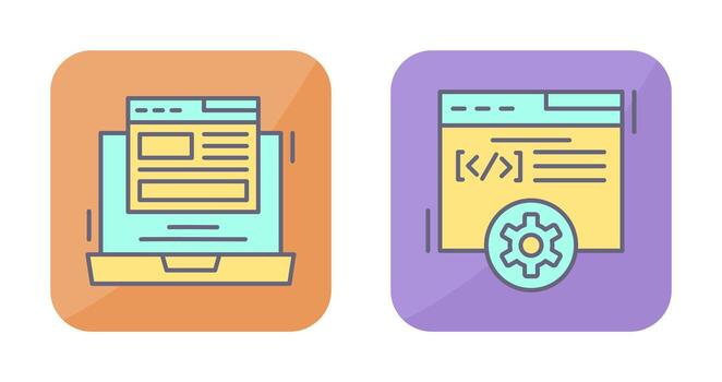 Layout and Development Icon vector