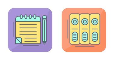 Notepad and Document Icon vector