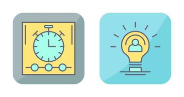 Time and Idea Icon vector