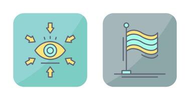 Visualization and Flag Icon vector