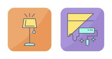 Lamp and Paint Icon vector