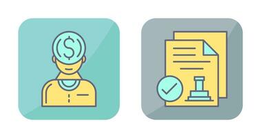 Founder and Approved Icon vector