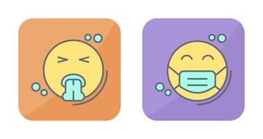 Vomit and Mask Icon vector