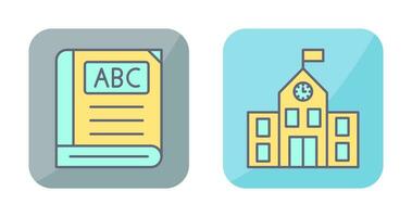 Book and School Icon vector