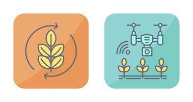 Agronomy and Smart Farm Icon vector