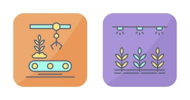 Conveyor and Irrigation  Icon vector