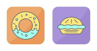 Donut and Pie vector