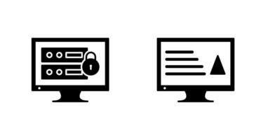 data security and content production Icon vector