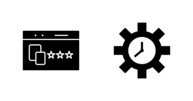 Website Promotion and Time Optimization Icon vector