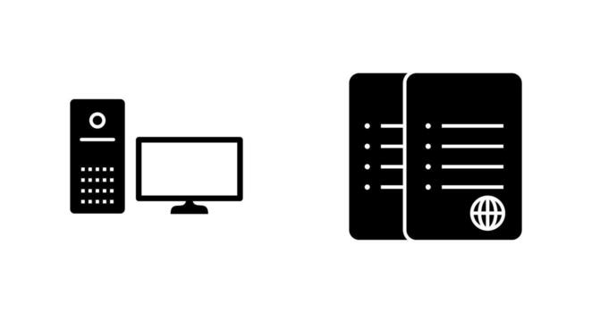 computer and corrupted data  Icon vector