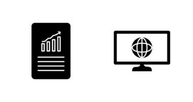 data files and weather global Icon vector