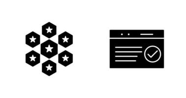 reputaion management and qc passed  Icon vector