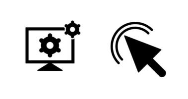 click and development tools Icon vector